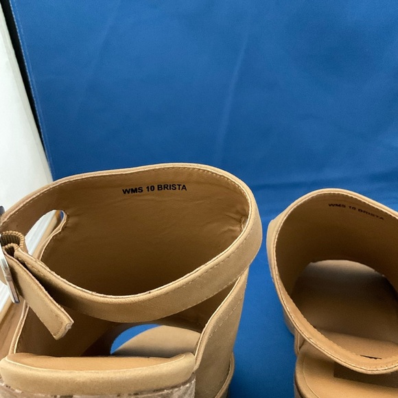 Dolce Vita Sandals Tan Brista Open Toe Block Leather Heel Slingback Women’s Sz… - Picture 4 of 7